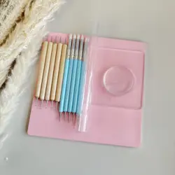 Clay Making Tools Round Pen Press Stick with Clay Mold Cutter with High Precision DIY Handmade Earring Jewelry Making