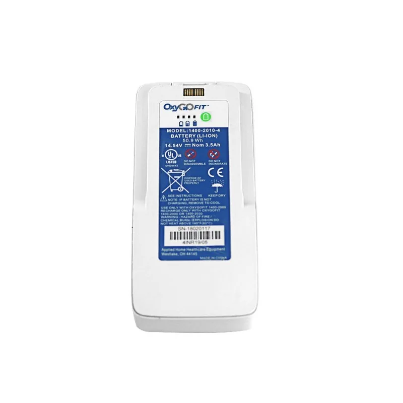 1400-2010-4 50.9Wh 14.54V 3.5Ah Rechargeable Battery for OxyGo FIT BA-400 Oxygen Generator Replace Lithium-ion Batteries