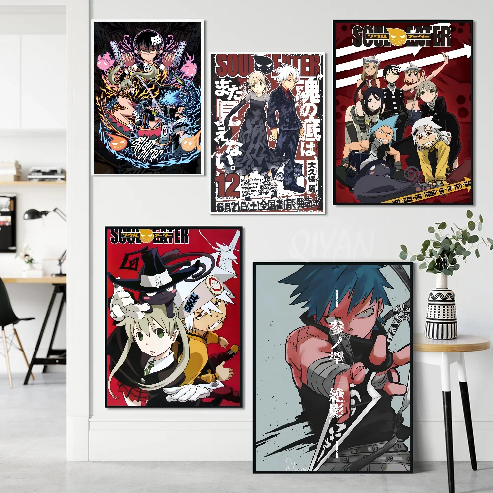 1 قطعة S-الروح E-Eater أنيمي المشارك ورقة طباعة غرفة المعيشة المنزلي غرفة نوم مدخل بار مقهى الفن اللوحة الديكور #4