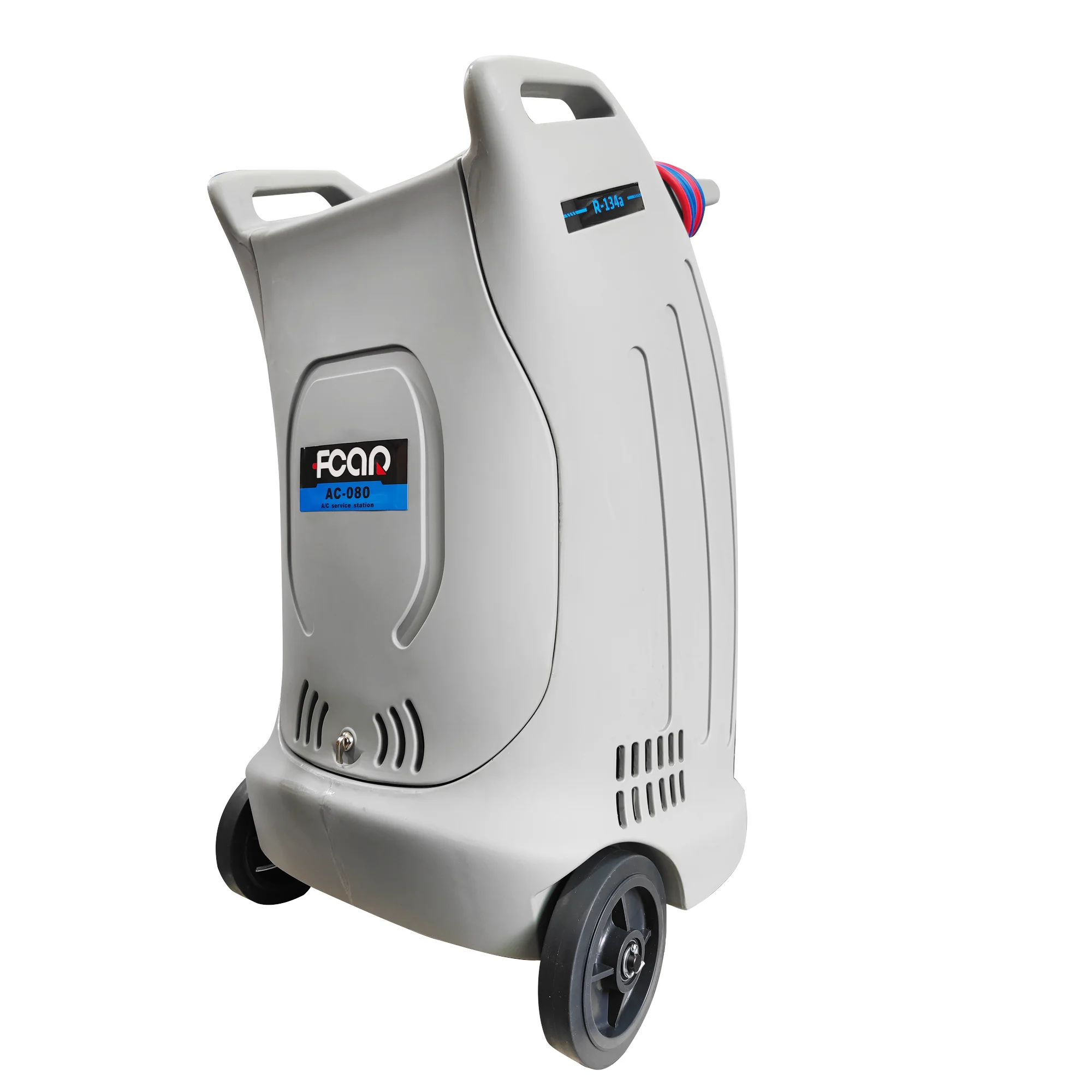 Fcar AC-080 التيار المتناوب مضخة تفريغ طقم التبريد سيارة تكييف الهواء خدمة آلة الفريون R134a محطة خدمة A/C عالية الجودة