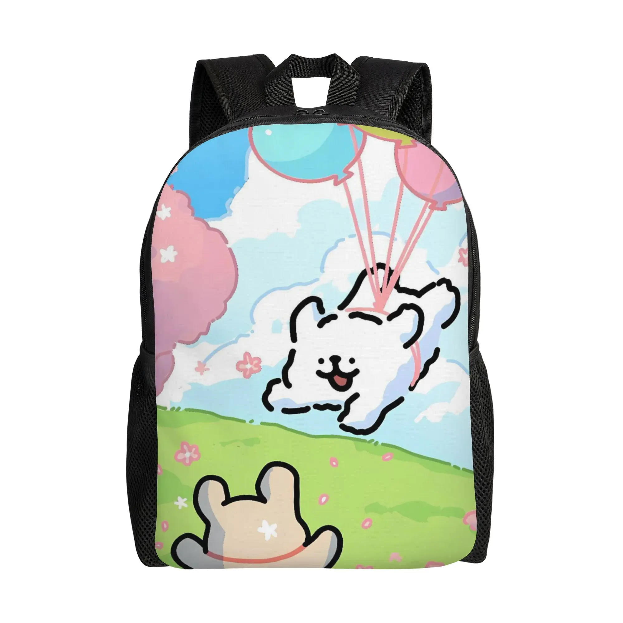 Line Dog  Backpack  Outdoor Backpacks Women Style School Bags Colorful Large Rucksack