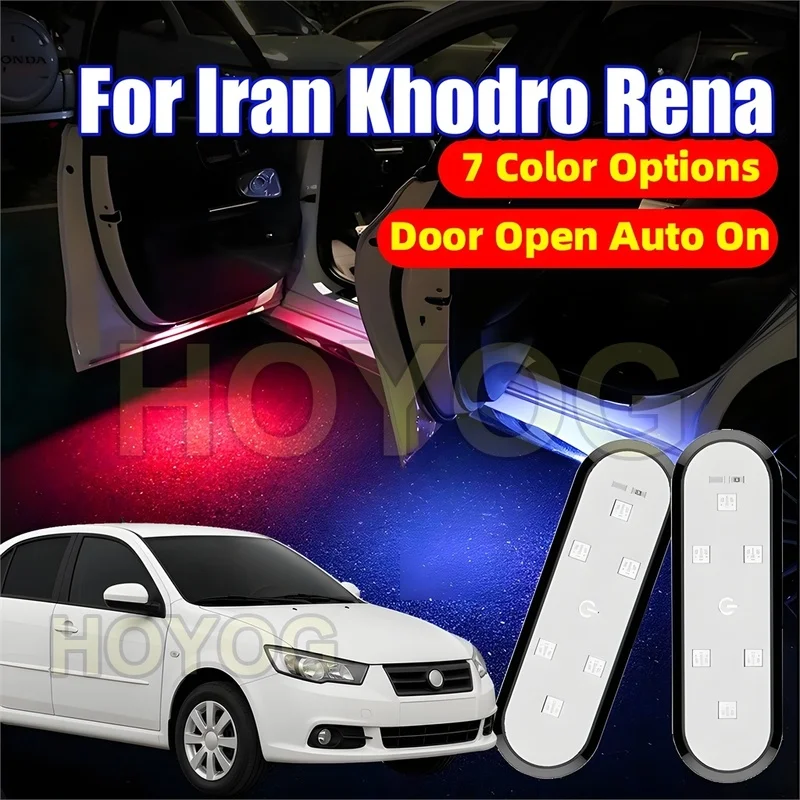 Fit for Iran Khodro Rena 2014-2022 USB Rechargeable Car Door Courtesy Light with a Magnetic Sensor for Safer Entry and Exit