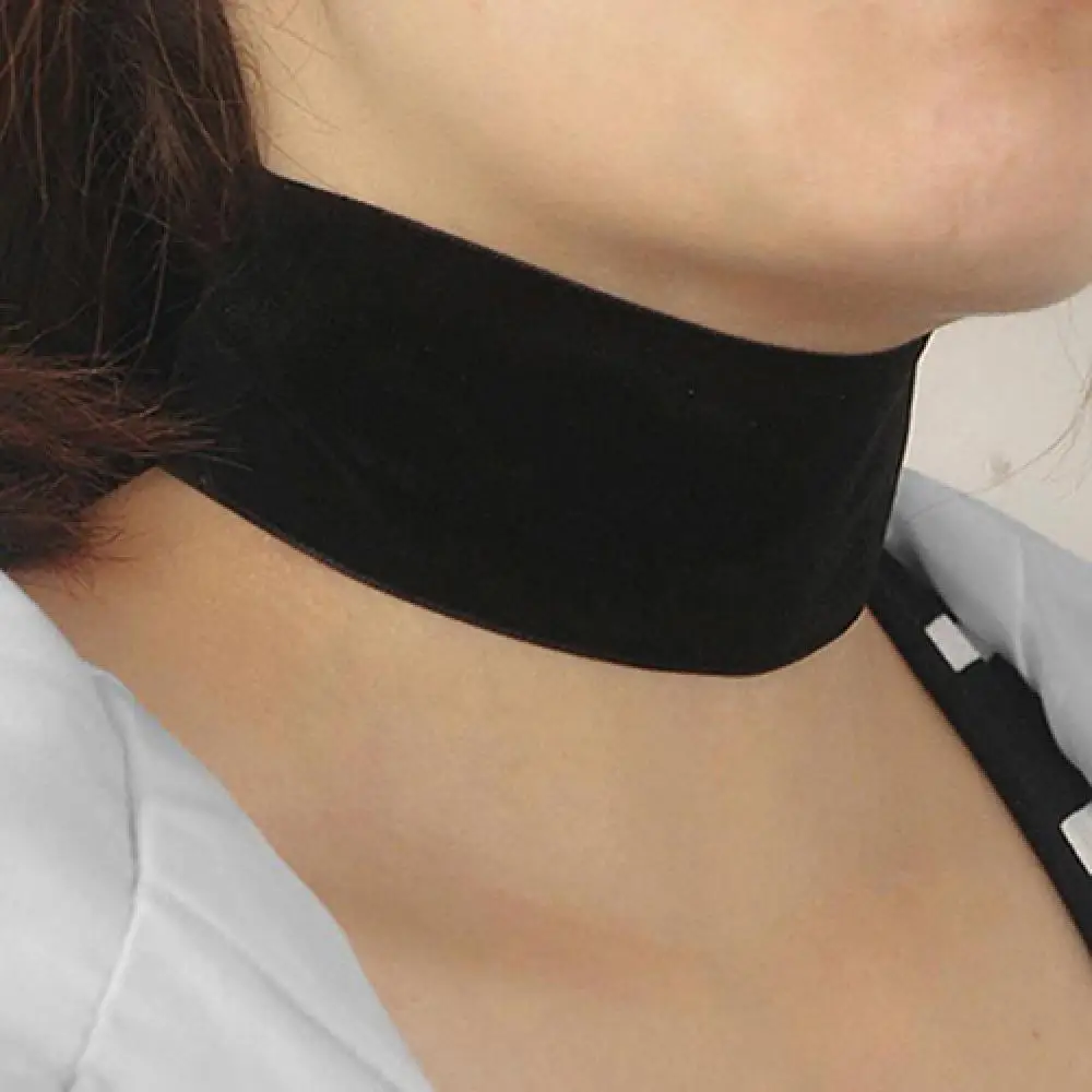 Black Velvet Choker Korean Fashion Womens Punk Gothic Soft Velvet Choker Necklace Girl Neck Jewelry Retro Hip-hop Necklace