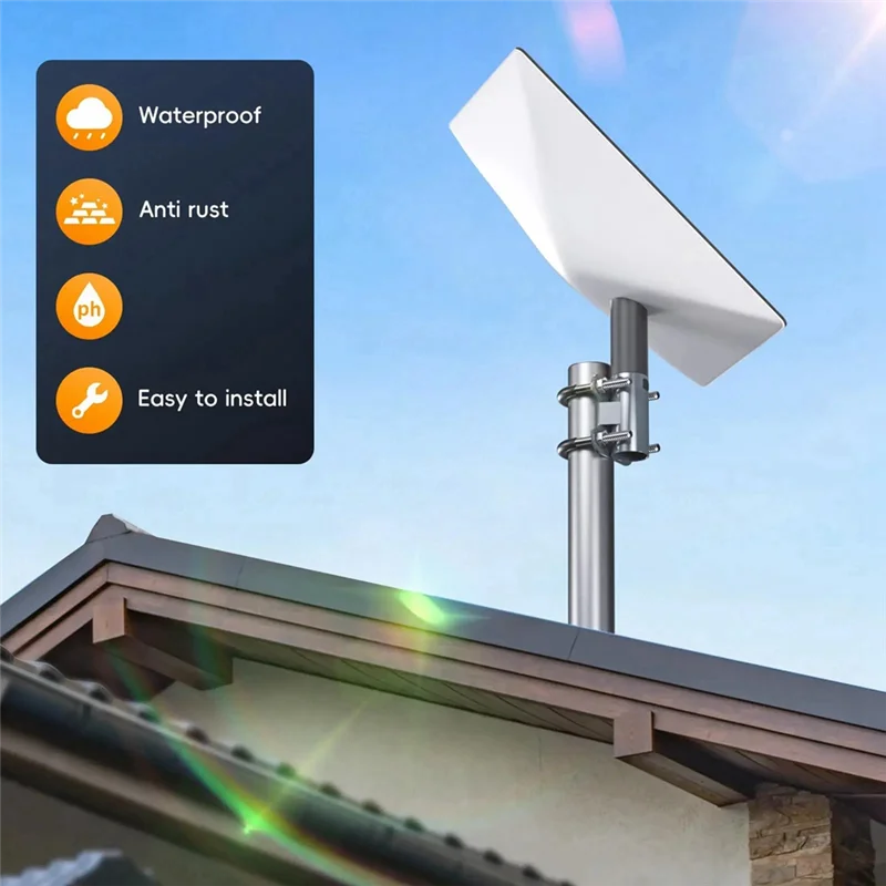 

【Recommend】Universal Mount U-Bracket For Starlink V2 Dish Roof Mast To Pole To Pipe Bracket Adapter