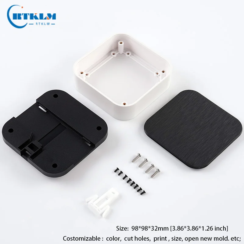 Housing for electronics abs plastic junction box diy instrument case plastic project box 98*98*32mm