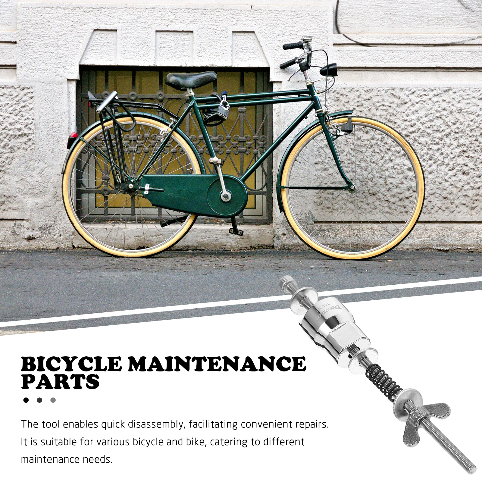

Steel Bicycle Free Removal Tool Bike Repair Accessory Disassemble Hub Body Durable Steel Road Bike Bottom Bracket Hub Install
