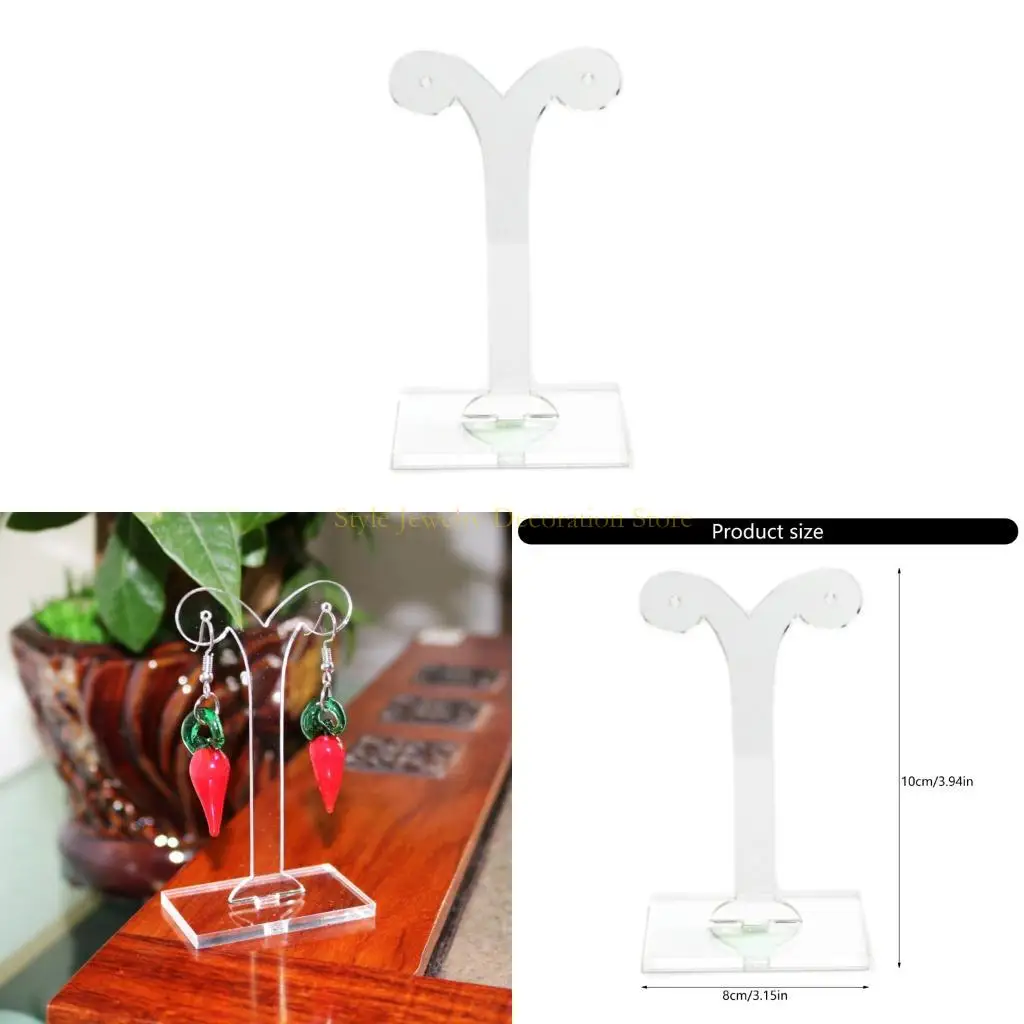 

D46E Bean Sprout Jewelry Display Rack Richde Randmade Clear Cerrings Prestanation Stand Acryle Serging для магазинов