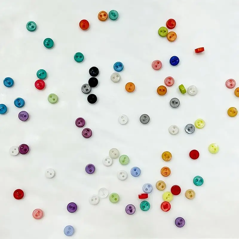 100 Stück 3-mm-Mini-Knöpfe, Retro-Harzknöpfe für DIY-Cartoon-Puppen, Kleidung, Schuhe, zum Nähen, für Scrapbooking, Kartenherstellung und Handarbeiten. – Detail 4