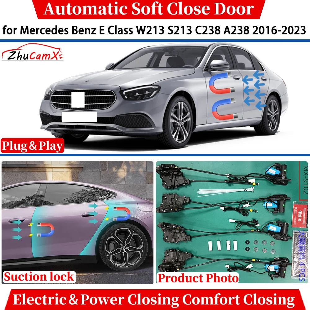

for Mercedes Benz E Class W213 S213 C238 A238 2016-2023 Automatic Soft Close Door Electric Power Comfort Close Suction System