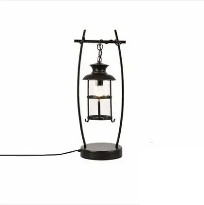 American retro industrial style creative coffee bar living room bedroom wrought iron personality table lamp floor lamp