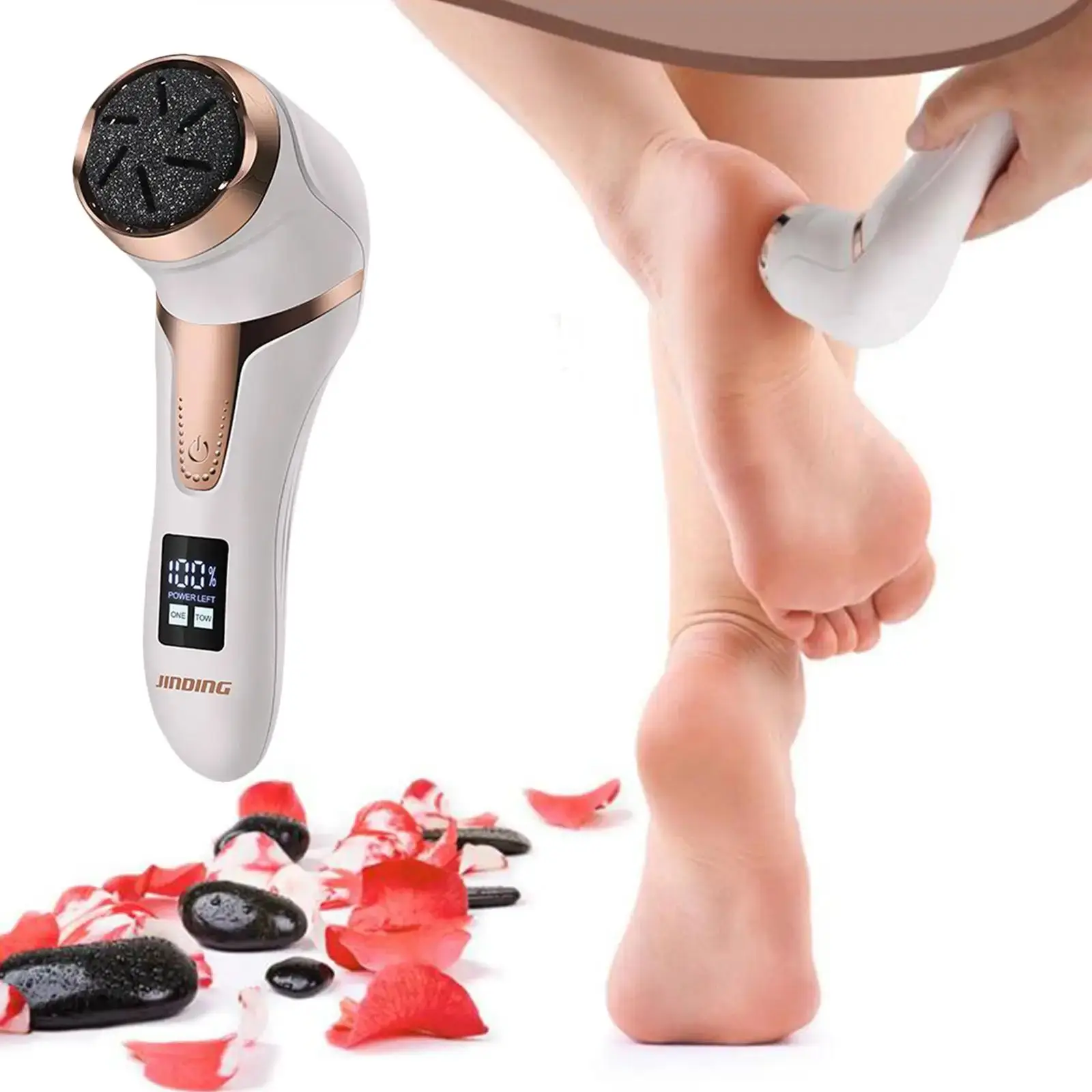 

USB Rechargeable Portable Foot File Pedicure Tools Feet Care Pedicure Tool Electric Foot Grinder Vacuum Callus Remover