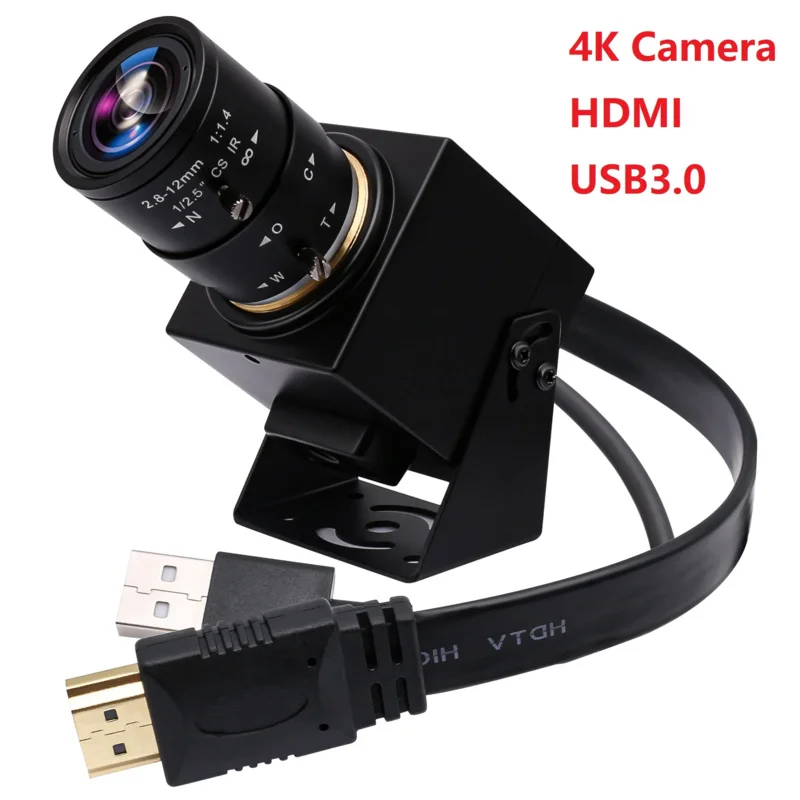 ELP 4K 60fps 3840*2160 HDMI USB3.0 Camera Industry Video Microscope USB Camera CS Mount For Windows\Android\Linux\Mac