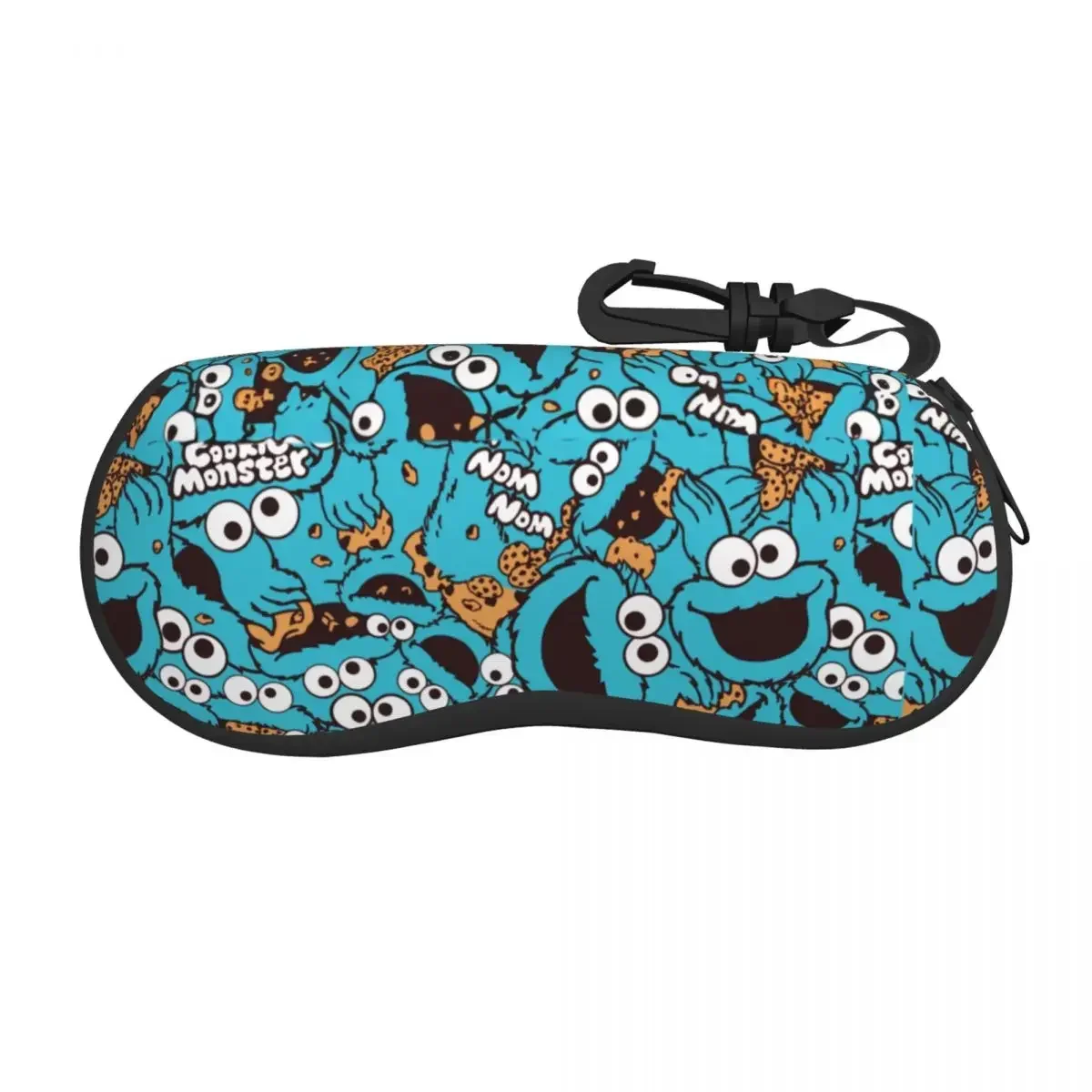 Cookies Monsters Glasses Case Men Women Portable Zipper Glasses Storage Box Vintage Eyeglasses Box