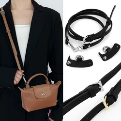 1 Satz Taschen riemen aus echtem Leder für Long champ Mini Punch-Free Schulter gurt Set Transformation Cross body Strap Bag Zubehör