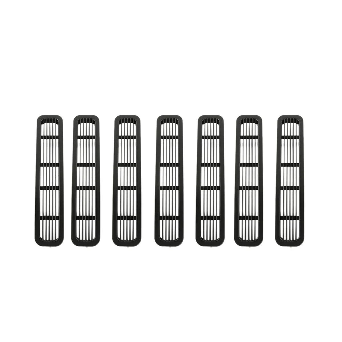 7Pcs Front Mesh Grille Inserts for Wrangler TJ & 1997-2006