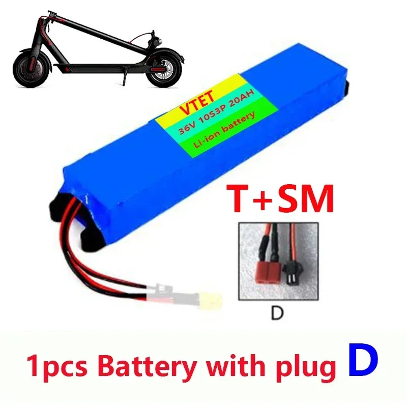 Imagem -04 - Bateria de Lítio para Ebike Bateria de Alta Potência Bateria Faça Você Mesmo Bms M365 2024 36v 10s3p 20ah 18650 20000mah 800w de Alta Qualidade