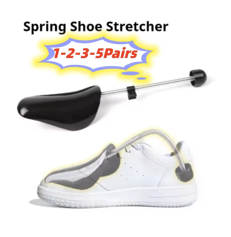 1-5 Pairs Shoe Stretcher Shoes Tree Shaper Rack Plastic Adjustable Length Men/Women Shoe Trees Stretcher Boot Holder Organizers