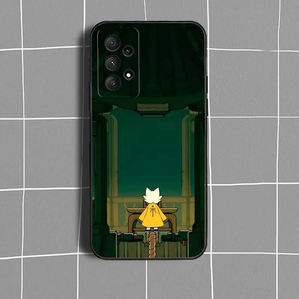 N-NineS- Sols Game Phone Case For Samsung Galaxy A73,31,32,72,41,53,52,71,22,5G,Note,J7,8,9 Soft Black Cover