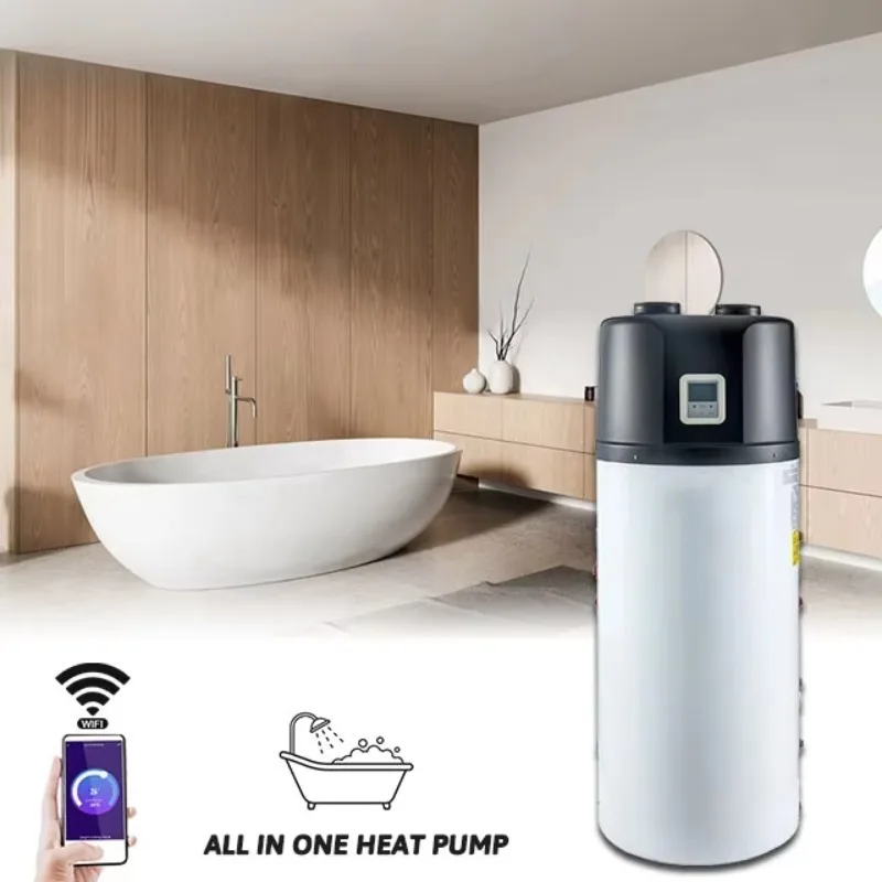 Airo In One Heat Pump Boiler 100-400L Kitchen Bathroom Hot Water Thermodynamic Solar Monoblock All Electric Air Source Heat