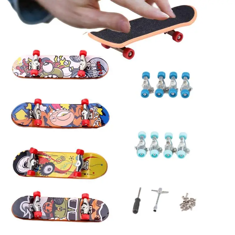 Portable Zinc Alloy Fingerboard para crianças, brinquedo educativo, mini scooter para meninas e meninos, crianças e adolescentes