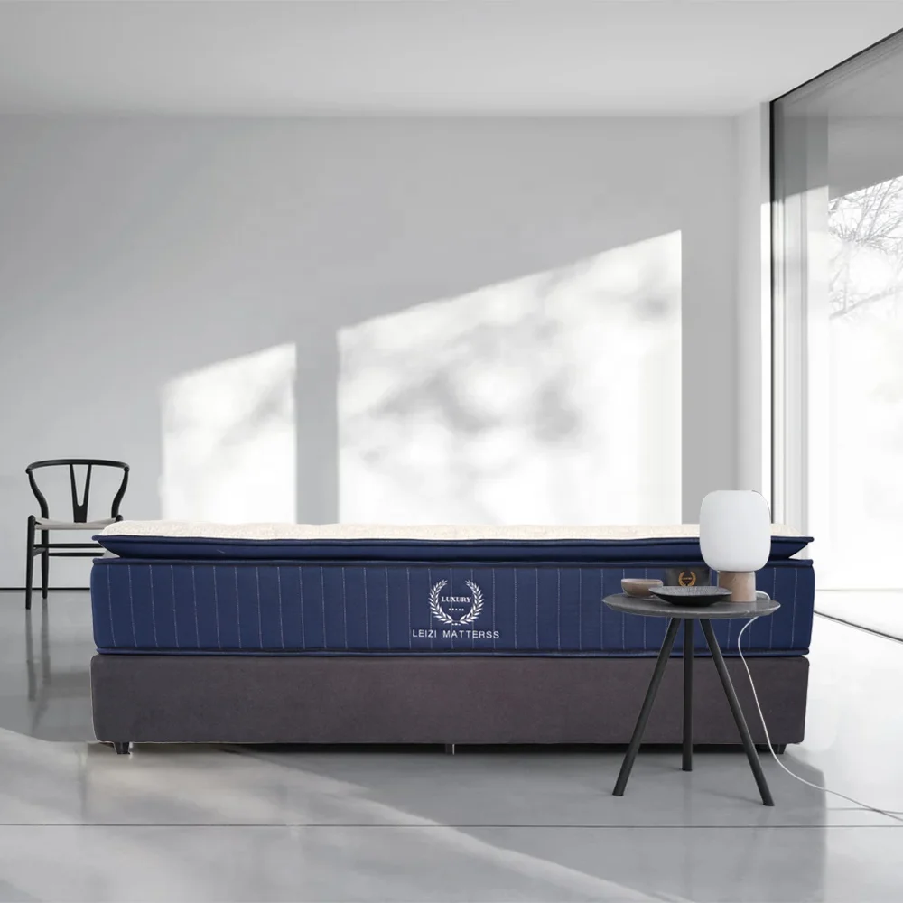 

Pocket Spring Euro Top Double Memory Foam Bed Mattress Wholesale Rolled Packed Manufacturer in China