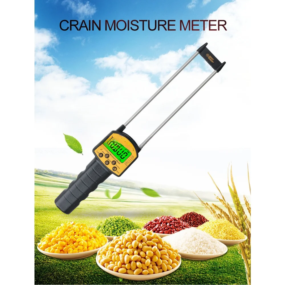 Corn Wheat Rice Bean Peanut Grain Measuring Moisture Tester Ar991 Professional Digital Grain Moisture Meter