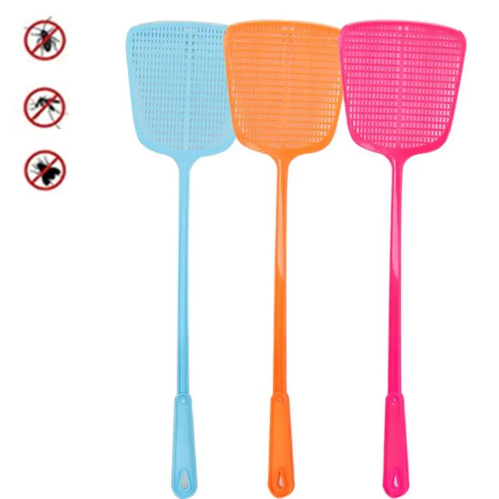 

Solid Color Thicken Manual Flies Flapper Durable Fly Trapper Pest Control Fly Killer Flyswatter Mosquito Swatter