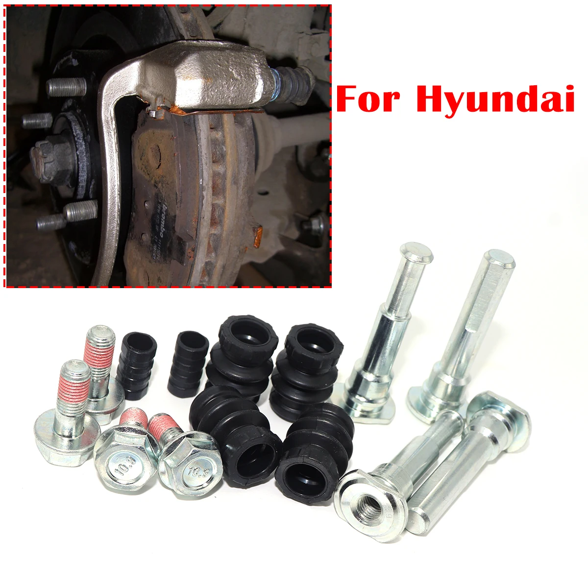 

Brake Caliper Cylinder Slider Guide Pin For Hyundai TERRACAN SONATA SANTAMO SANTA For Disc Housing Bolt Rubber Bushing Boot Seal