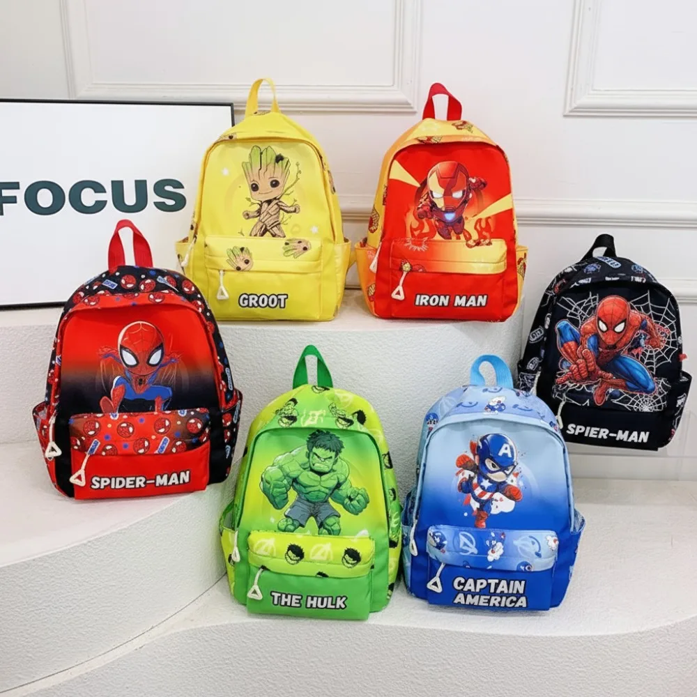 

Marvel Spider-Man Cartoon Kids Backpack Cool Stylish Boys Girls School Bag Lightweight Casual Bag Kindergarten Backpack for Kids
