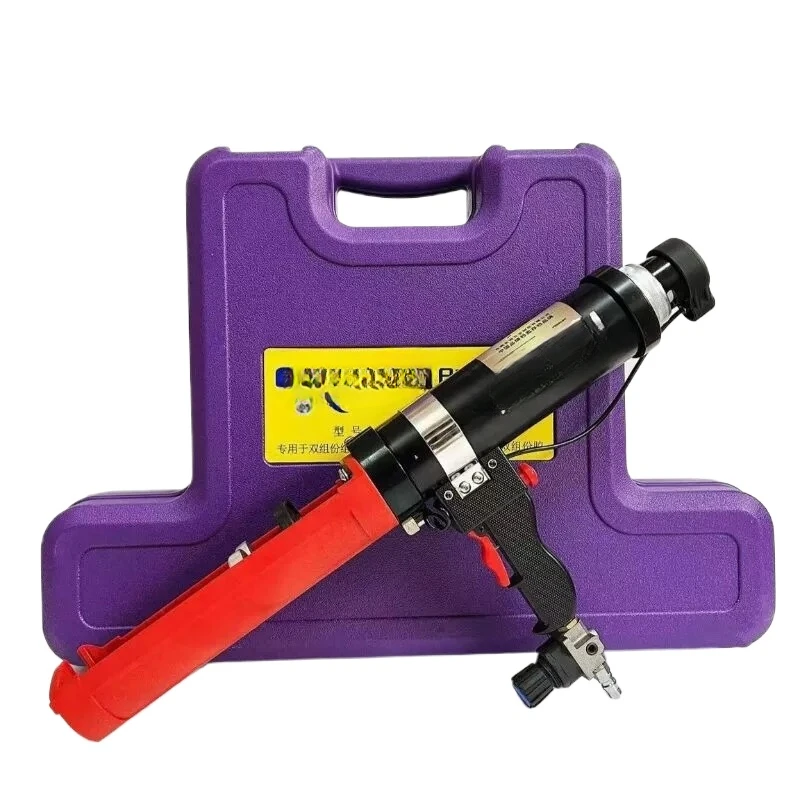 

Two-component pneumatic glue gun 11 set angle injection pneumatic air caulking gun