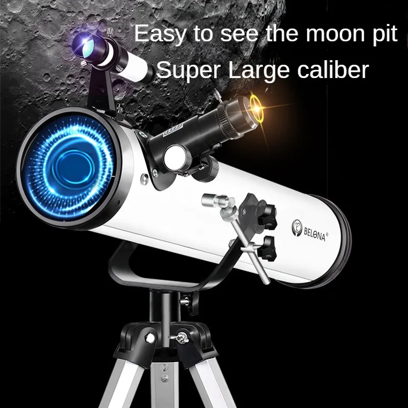 Telescopio astronómico profesional para ver la luna, Telescopio Monocular refractivo con Zoom 875X de 35 a 875 aumentos, regalo