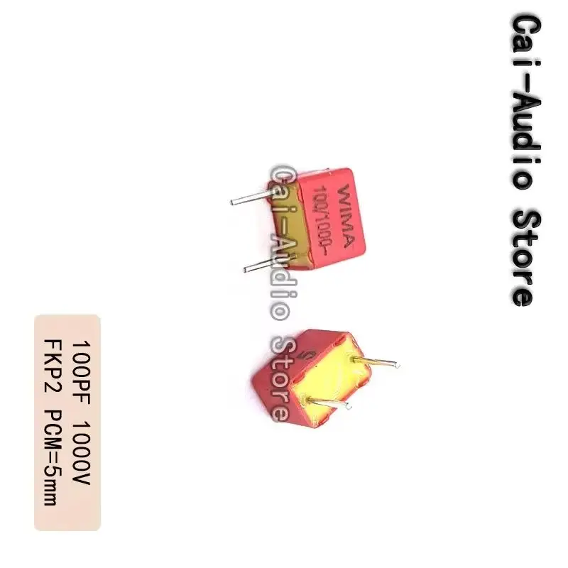 5PCS/10PCS/20PCS/Lot Germany WIMA FKP2 1000V 100PF 1000V101 0.01nf Film Capacitor 1000v100pf 101 Pitch 5mm FKP2O101001D00JSSD