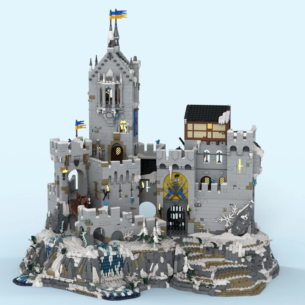 

4772PCS MOC Sleepless Night Mountain Fortress Model Shelter Base Modular Building Building Blocks DIY Assembly Toy Boy Gift Set