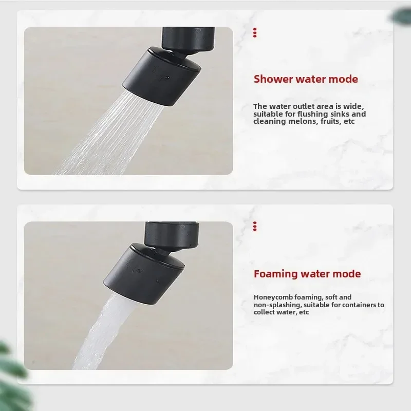 Kitchen Faucet Chrome Brushed Brass Deck Mounted 360° Rotating Swivel Tap Cold Hot Mixer Water Tap