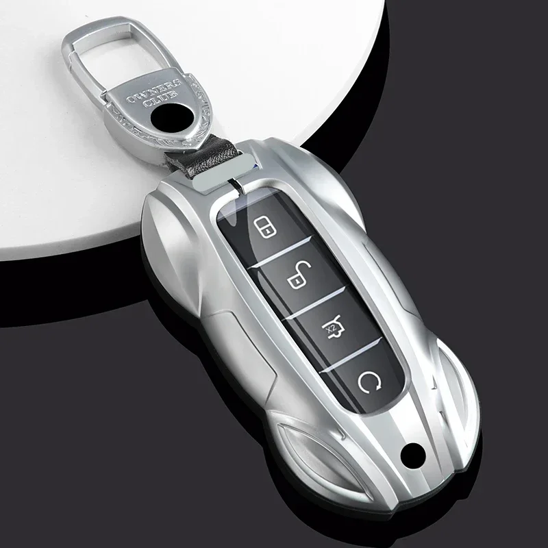 

Metal Car Remote Key Cover Case Holder Shell Fob For BYD New ATTO 3 Qin Song Plus Chazor DMi Han Tang Tan Yuan EV Dolphin Seal U