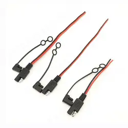 DIY SAE Power Automotive Extension Cable 20A 14AWG 10A 18AWG 2 Pin with SAE Connector Cable Quick Disconnect Copper Core M20