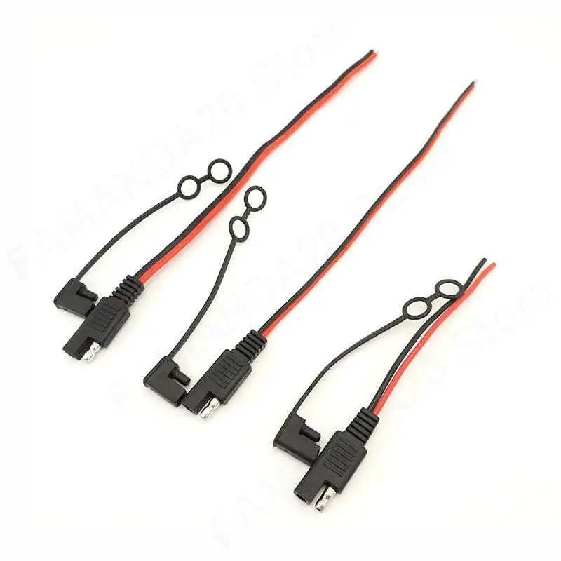 DIY SAE Power Automotive Extension Cable 20A 14AWG 10A 18AWG 2 Pin with SAE Connector Cable Quick Disconnect Copper Core M20