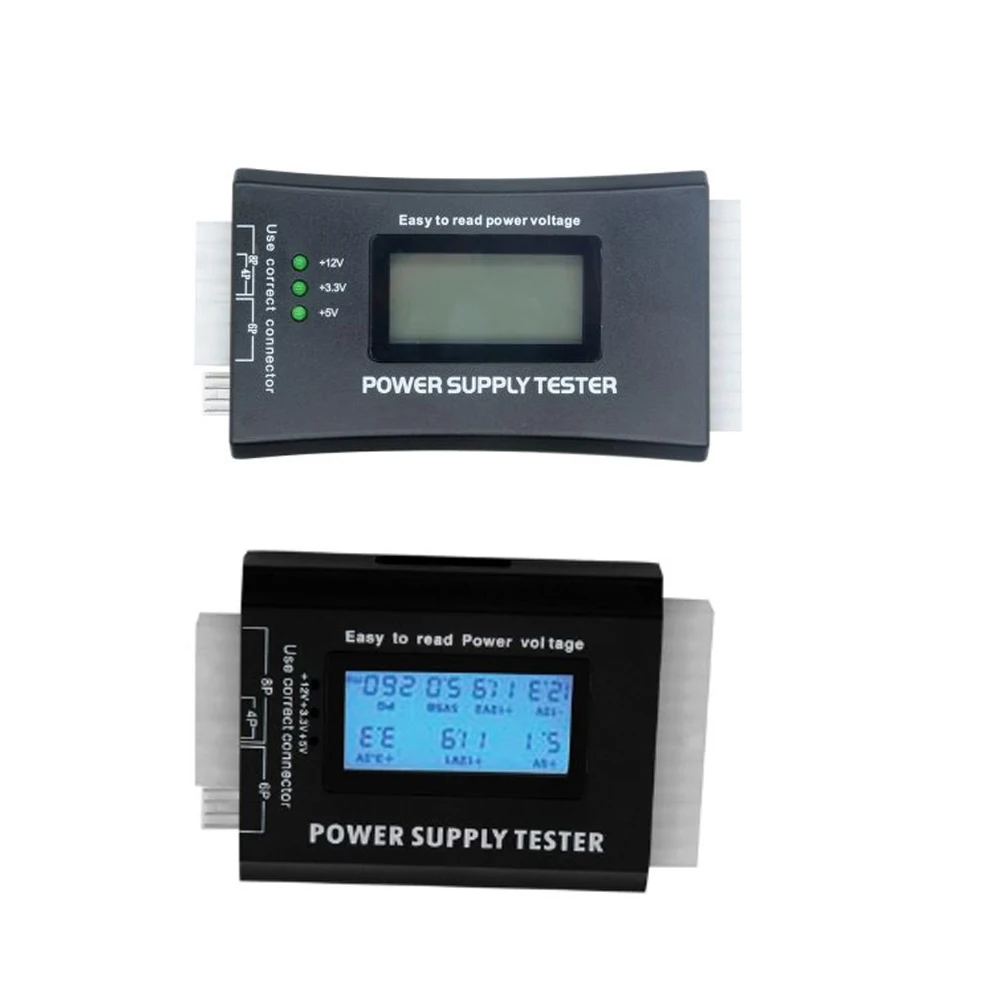 LCD Digital Display PC Computer 20/24 Pin LCD Power Supply Tester Check Atx Source Tester Power Measuring Diagnostic Tester Tool image 2