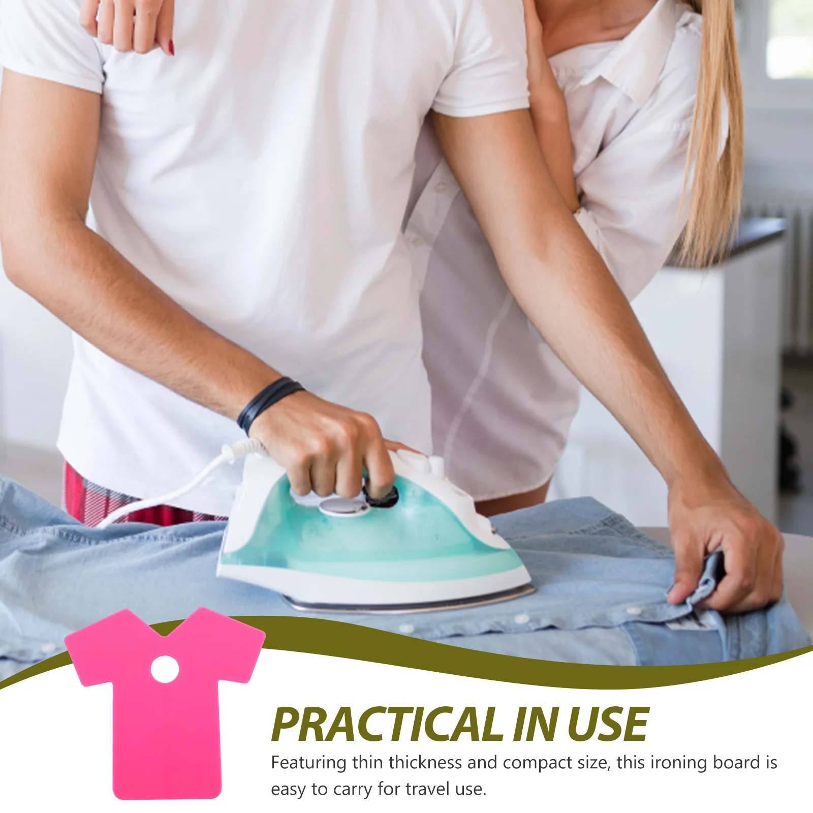 

Compact Plastic Ironing Board Collar Cuff Sleeve Travel Use Home Ironing Accessories Simple Design Home Supplies