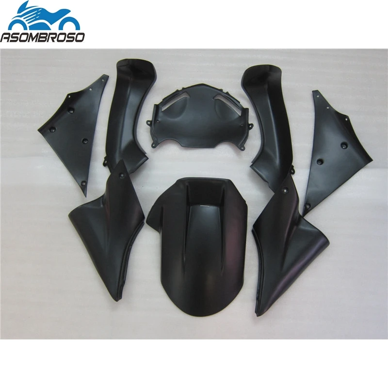 Chamas verdes preto carroçarias da motocicleta para kawasaki ninja zx10r kit carenagem 2006-2007 conjunto de carenagem de plástico zx10r 06 07 gh71