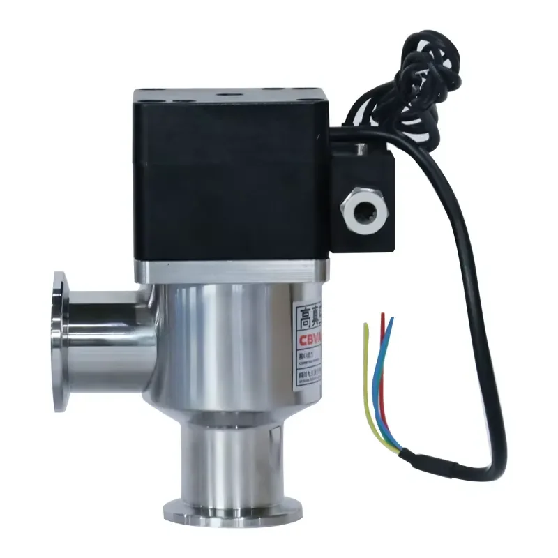 KF25 High Vacuum Angle Valve Pneumatic Operations Factory Direct Sales Support Customization Pneumatic Angle Seat Valve