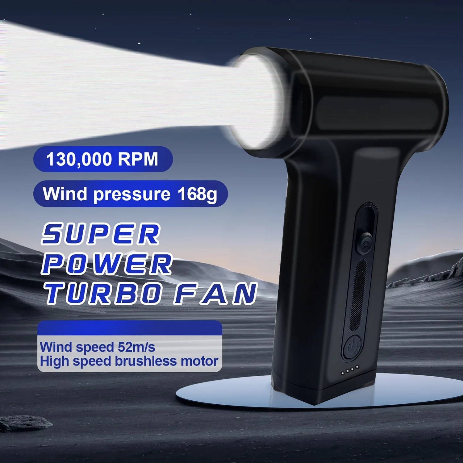 منفضة الهواء المضغوط للكمبيوتر المحمول لوحة المفاتيح كاميرا السيارة تنظيف 130000 دورة في الدقيقة USB شحن منفاخ الهواء اللاسلكي المحمول #1