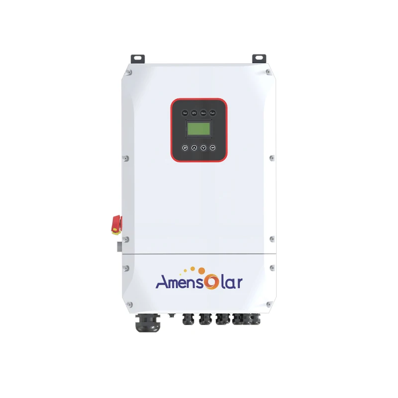 Amensolar Ready Stock 10KW 110V Split Phase Solar Hybrid Inverter Grid Tie System 51.2V   Energy Power Storage