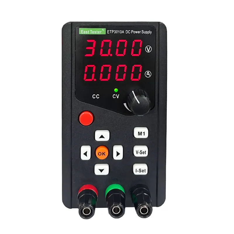 Mais recente fonte de alimentação dc ept1503a 15v 3a/45w pode exibir ajuste de codificador de controle remoto ajustável de corrente de tensão