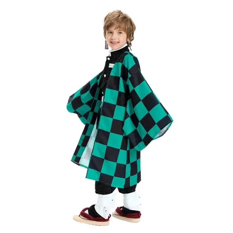 Disfraz de Demon Slayer Tanjiro Nezuko, disfraz de Shinobu para niños, disfraz de Halloween de dibujos animados de Anime japonés, regalos de navidad