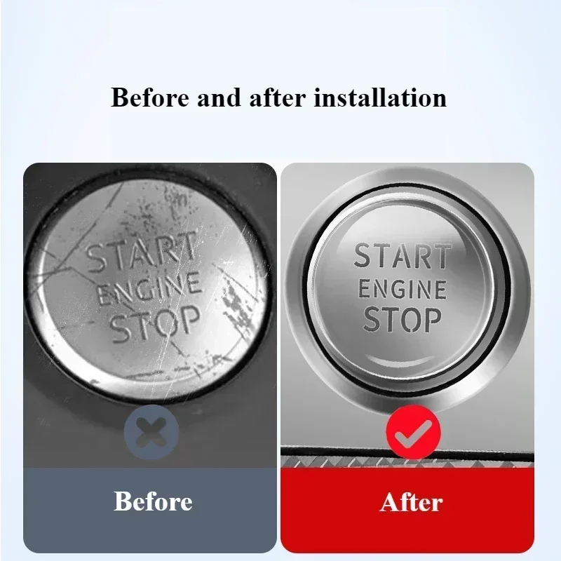 Car Engine Start Stop Switch Button Protective Film For Lexus ES