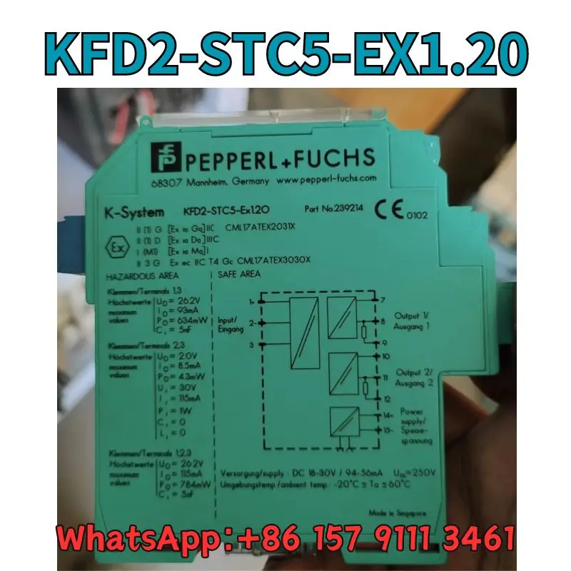 Brand-new Safety barrier KFD2-STC5-EX1.20 Fast Shipping