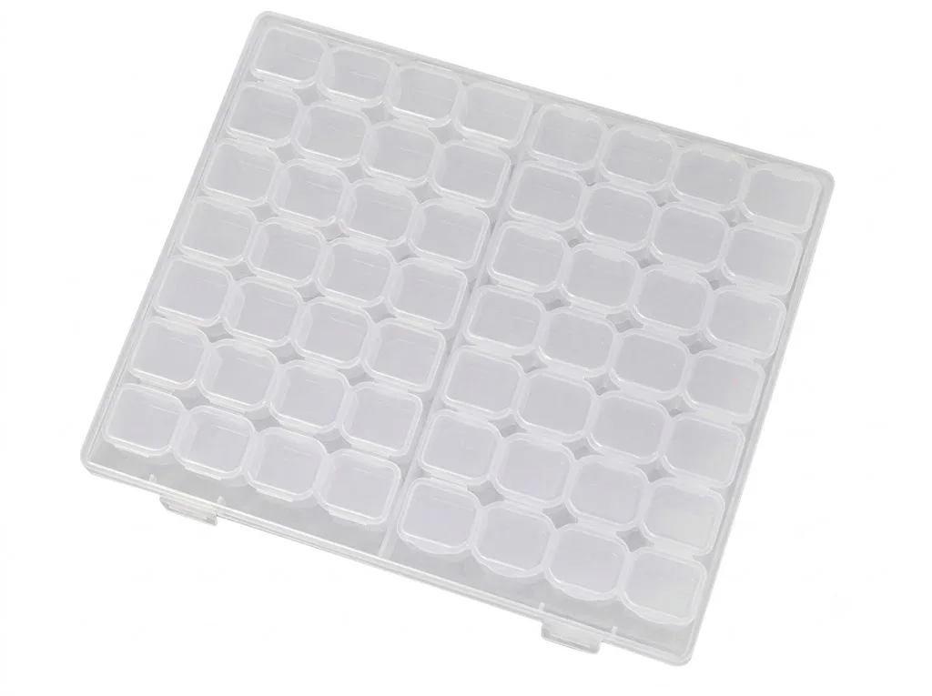 28/56 grid transparent box, suitable for organizing and storing small accessories such as necklaces and earrings image 6