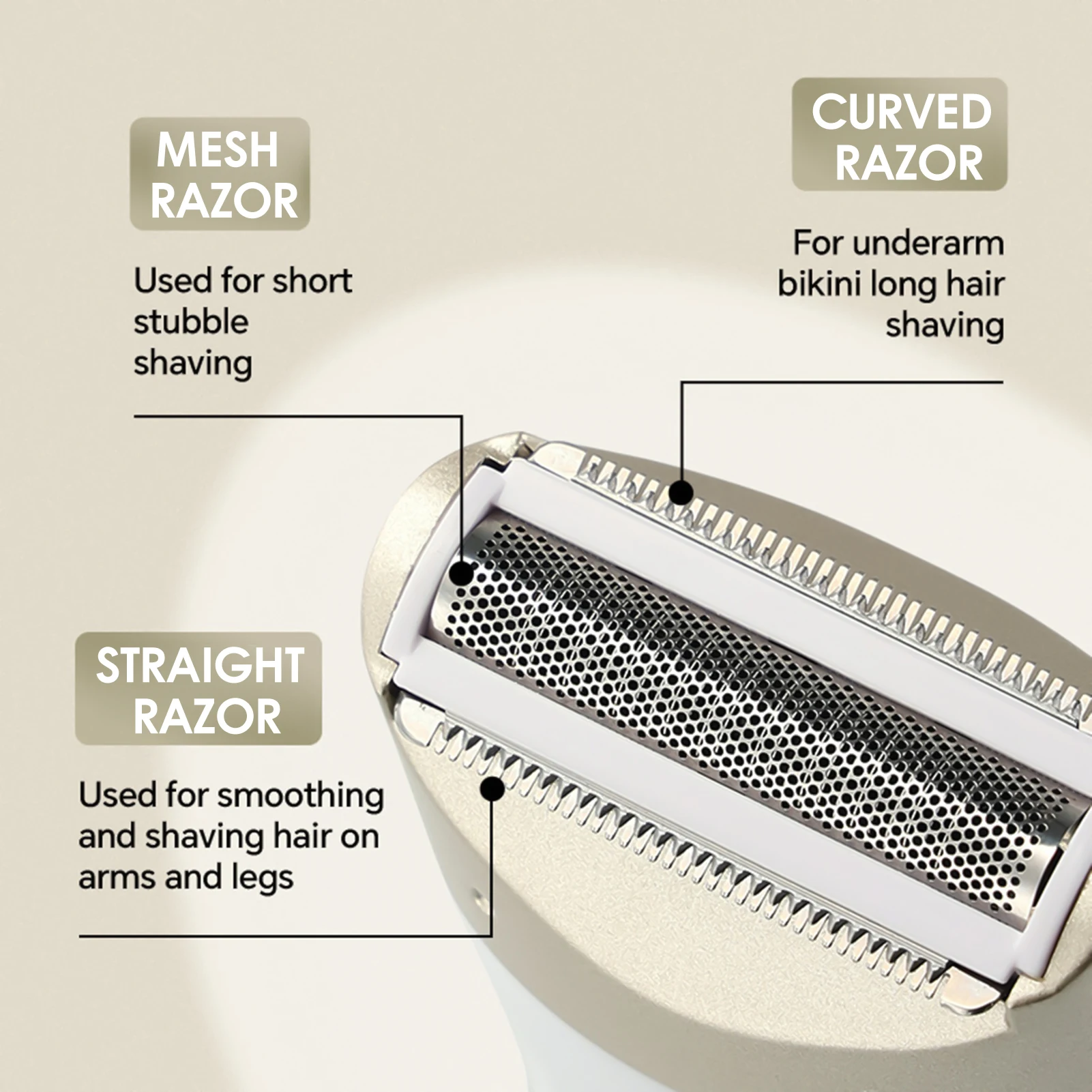 女性用電動バリカン,親密な髪,プライベートパーツ,シェービング,家庭用脱毛キット,痛みなし