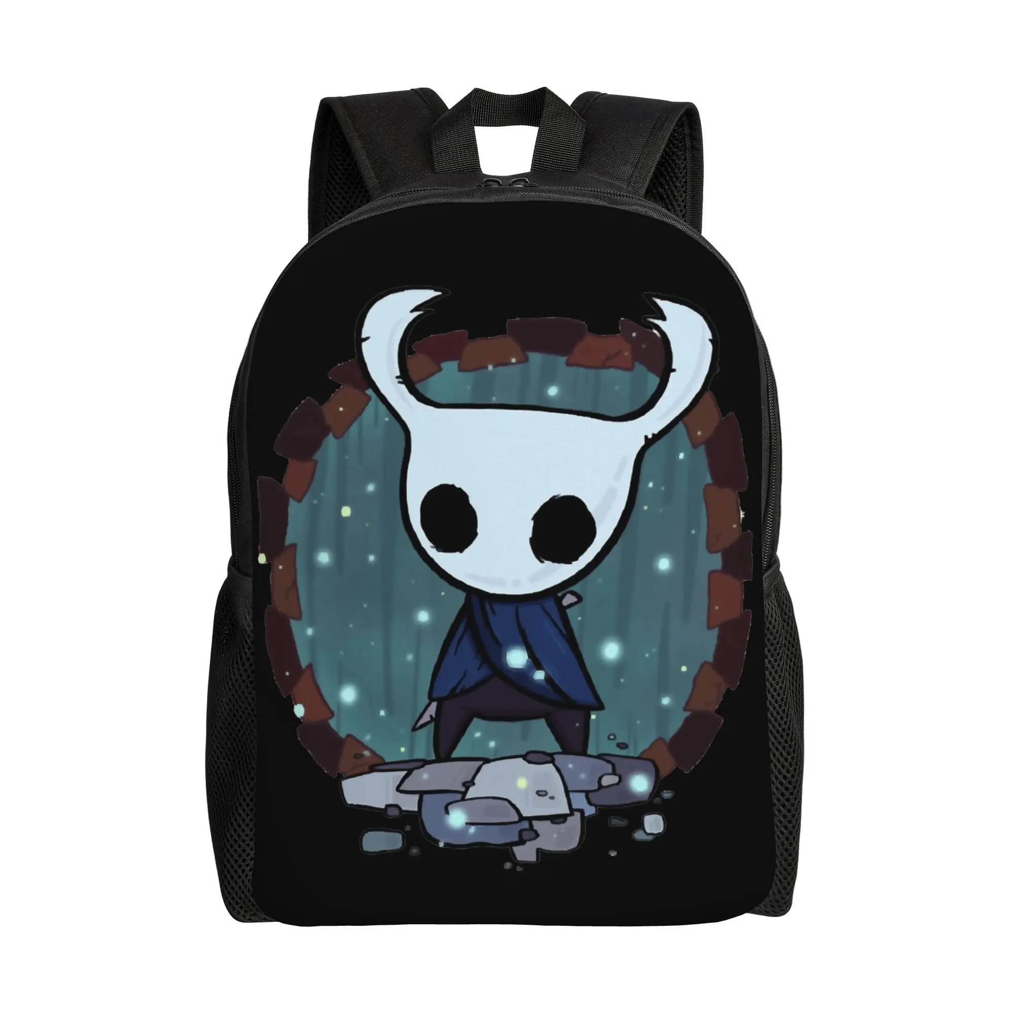 

Классический рюкзак Hollow Knight Adventure Game для мужчин и женщин, для ноутбука, спортивный, студенческий, рабочий, повседневный, из холщовой ткани